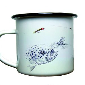 Mug métallique émaillé - Truite