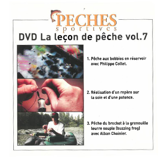Pêches sportives DVD n°7 : Bobbies en réservoir + Montage sur soie  + Brochet à la grenouille leurre souple