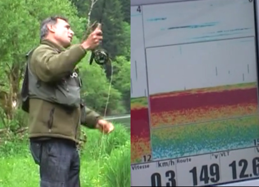 Pêches Sportives Vidéo n°10 : Pêche « à vue » au sondeur à la verticale, Technique de lancer à double traction