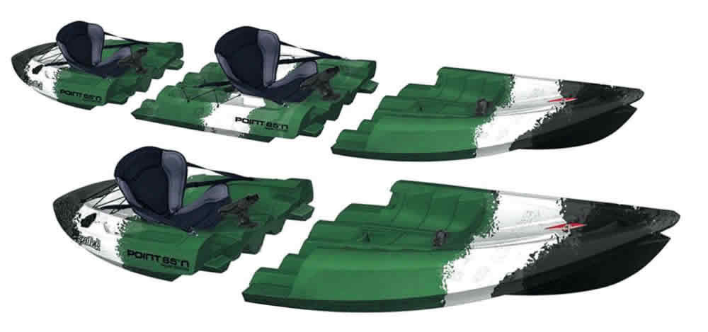 Kayaks modulables Point 65°N, c’est facile !