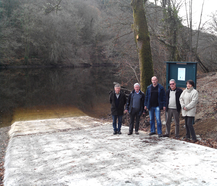 Une rampe de mise à l&rsquo;eau pour le barrage de Chauvan en Haute-Vienne