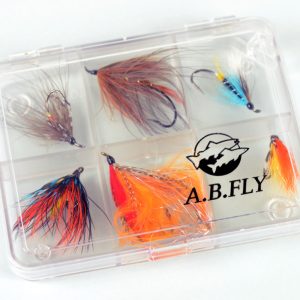 Boite à mouche : 6 mouches saumon