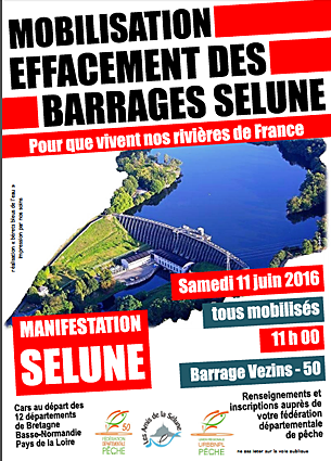 Le 11 juin, tous pour la Sélune libre  !