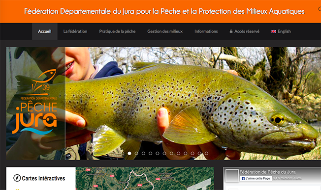 Le site Internet de la fédération de pêche du Jura fait peau neuve