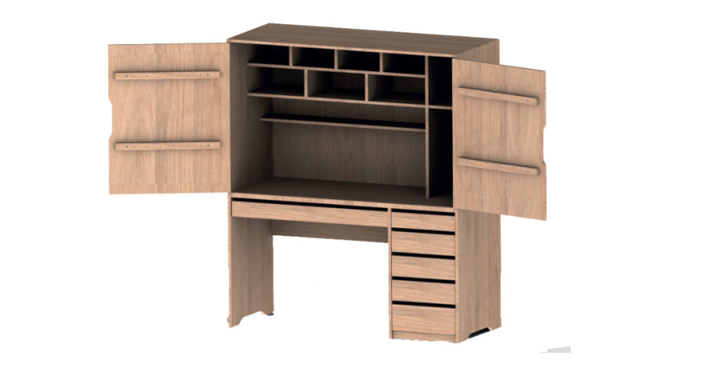 Fly Tying Home Concept, l’armoire de montage