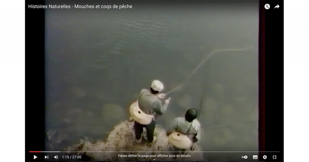 Portrait de Jean Louis Poirot, fameux moucheur et monteur de mouches professionnel