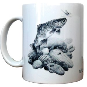 Mug en céramique – Truite et éphémère