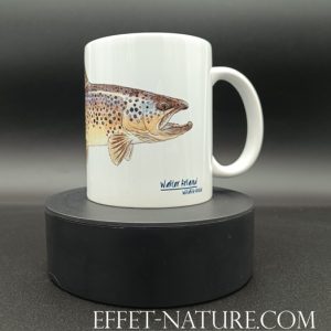 Mug/Tasse en céramique, illustration "Truite Fario 1"