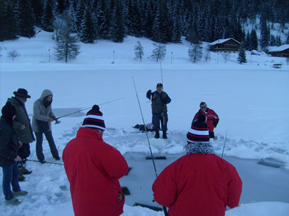 1er Championnat de France de pêche à la mouche sous glace les 2 et 3 février à Châtel