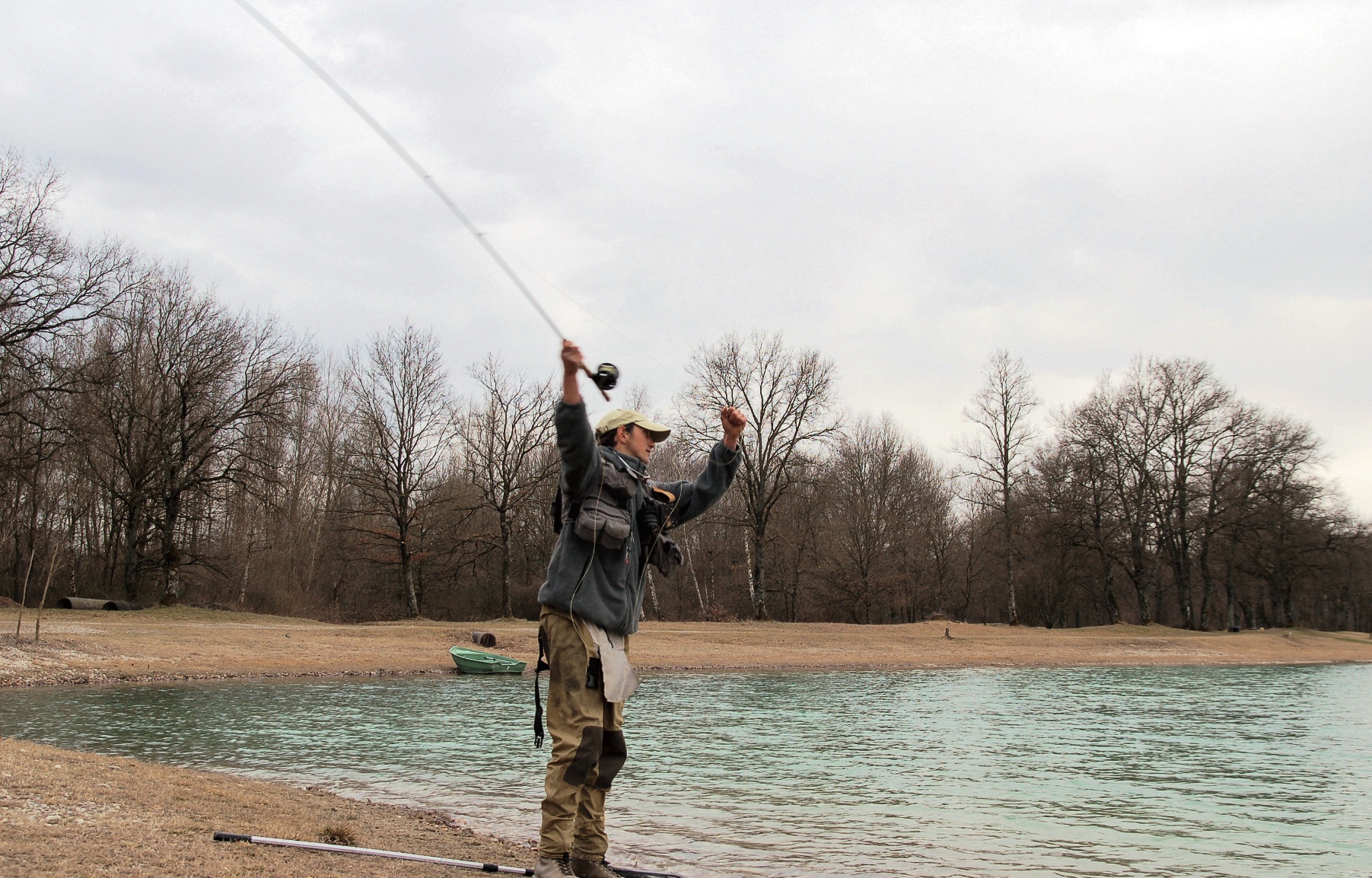 Pêche en sèche en réservoir avec Laurent Gagneux